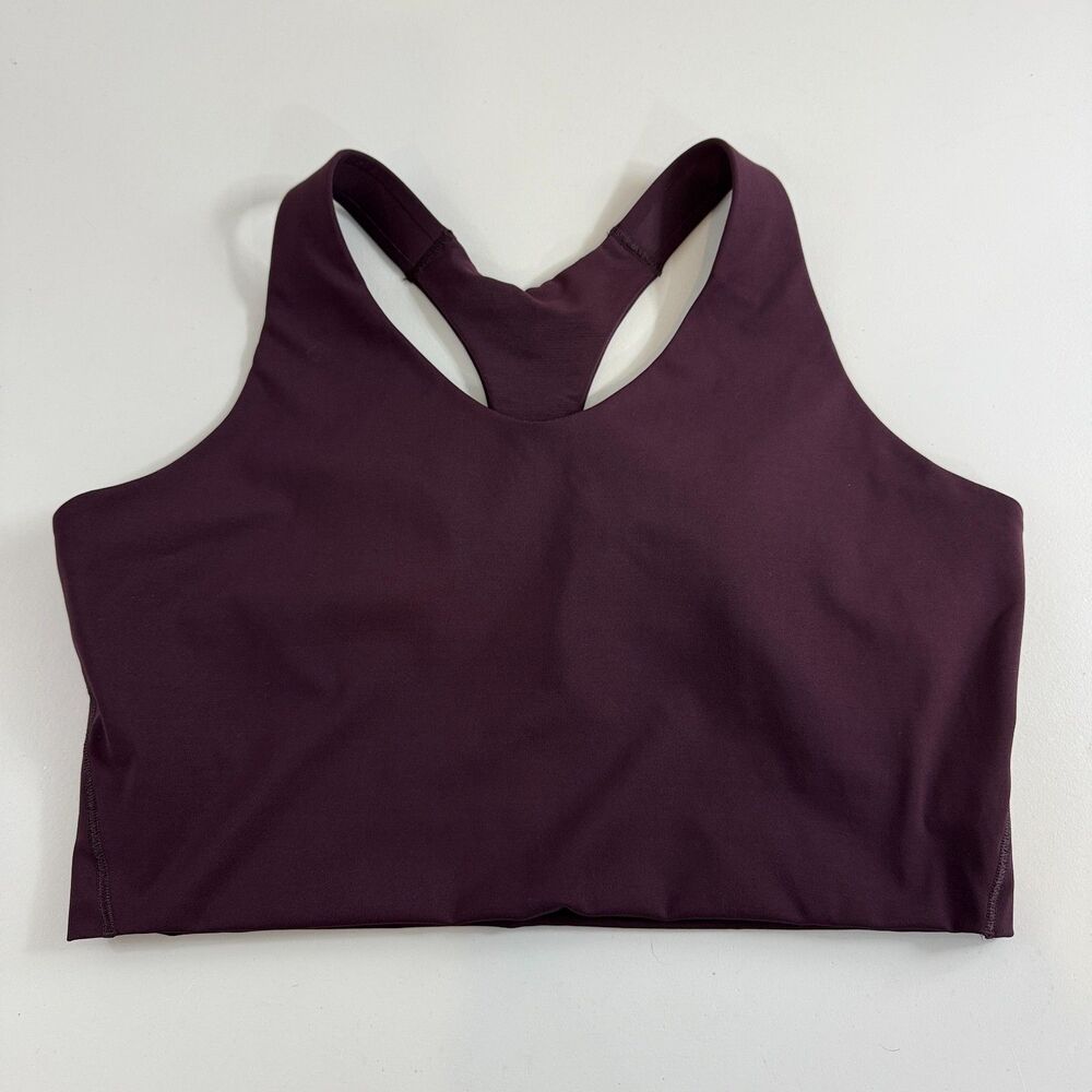 SPANX Women's Longline Medium Impact Sports Bra Jammy Plum Size 2X